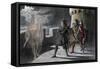 A Scene from Macbeth, C17th Century-Robert Dudley-Framed Stretched Canvas