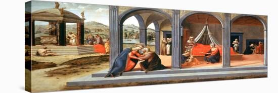 A Scene from St John the Bapiste, Detail, C1500-1540-Francesco Granacci-Stretched Canvas
