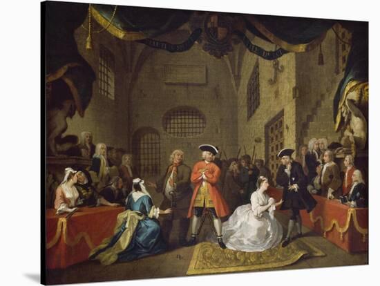 A Scene from The Beggar's Opera VI-William Hogarth-Stretched Canvas