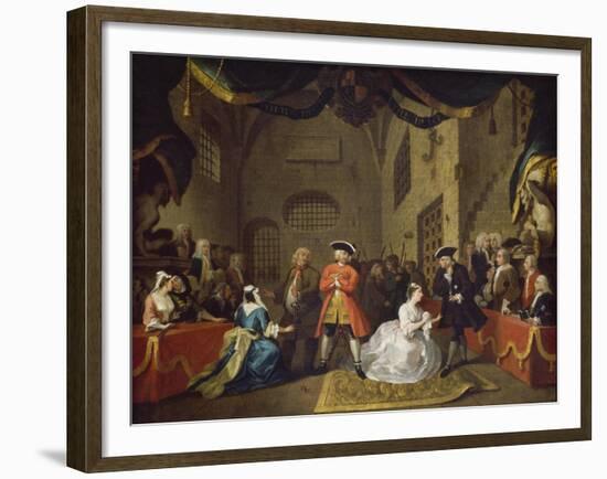 A Scene from The Beggar's Opera VI-William Hogarth-Framed Giclee Print