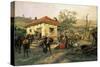 A Scene from the Russian-Turkish War in 1876-77, 1882-Pawel Kowalewsky-Stretched Canvas