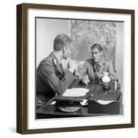 A Scene from the Terence Rattigan Play, Ross, Worksop College, Nottinghamshire, 1963-Michael Walters-Framed Photographic Print