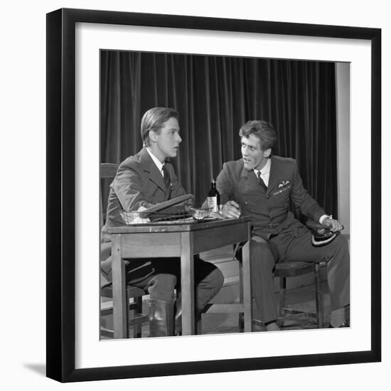 A Scene from the Terence Rattigan Play, Ross, Worksop College, Nottinghamshire, 1963-Michael Walters-Framed Photographic Print