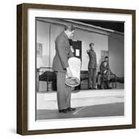 A Scene from the Terence Rattigan Play, Ross, Worksop College, Nottinghamshire, 1963-Michael Walters-Framed Photographic Print