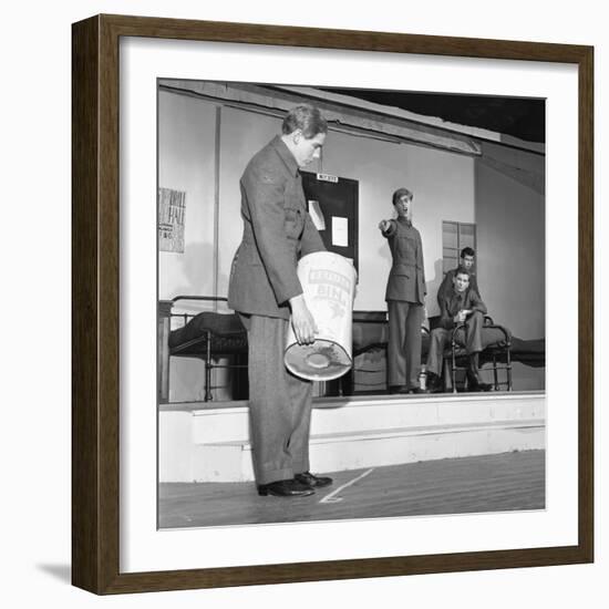 A Scene from the Terence Rattigan Play, Ross, Worksop College, Nottinghamshire, 1963-Michael Walters-Framed Photographic Print