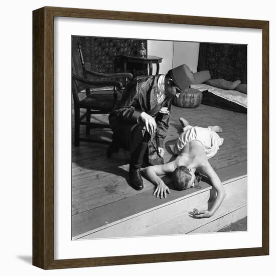 A Scene from the Terence Rattigan Play, Ross, Worksop College, Nottinghamshire, 1963-Michael Walters-Framed Photographic Print