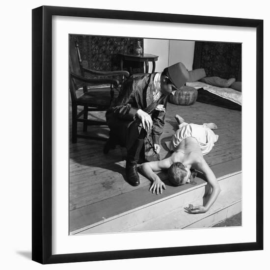 A Scene from the Terence Rattigan Play, Ross, Worksop College, Nottinghamshire, 1963-Michael Walters-Framed Photographic Print