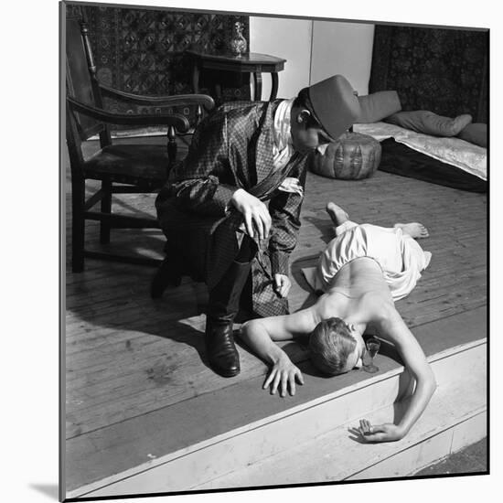 A Scene from the Terence Rattigan Play, Ross, Worksop College, Nottinghamshire, 1963-Michael Walters-Mounted Photographic Print