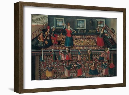 A Scene from the Turkish Harem, Second Half of the 17th C-Franz Georg Hörmann-Framed Giclee Print