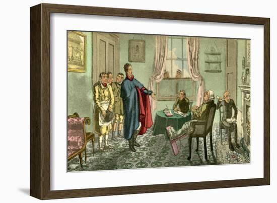 A Scene from the Turnpike Gate-Theodore Lane-Framed Giclee Print