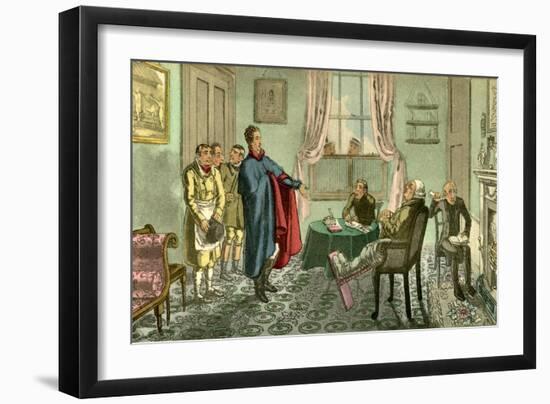 A Scene from the Turnpike Gate-Theodore Lane-Framed Giclee Print