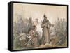 A Scene from the War of Independence in Hungary on 1849-Josef Anton Strassgschwandtner-Framed Stretched Canvas