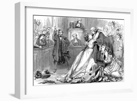 A Scene from Trial by Jury, 1875-David Henry Friston-Framed Giclee Print