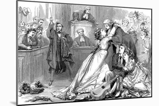 A Scene from Trial by Jury, 1875-David Henry Friston-Mounted Giclee Print