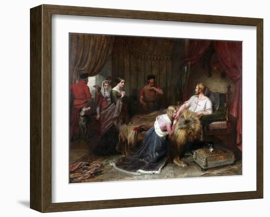 A Scene from Walter Scott's 'The Talisman', C.1840-60-Charles Landseer-Framed Giclee Print