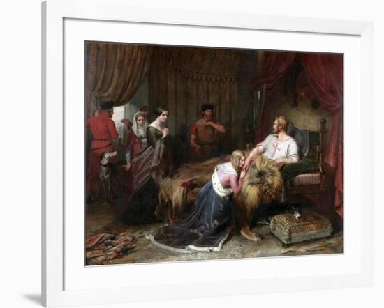 A Scene from Walter Scott's 'The Talisman', C.1840-60-Charles Landseer-Framed Giclee Print