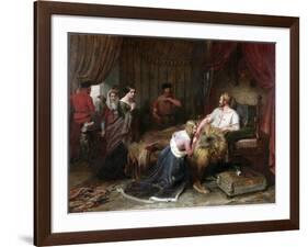 A Scene from Walter Scott's 'The Talisman', C.1840-60-Charles Landseer-Framed Giclee Print