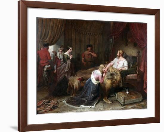 A Scene from Walter Scott's 'The Talisman', C.1840-60-Charles Landseer-Framed Giclee Print