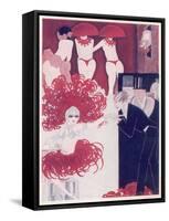 A Scene in a Paris Night Club at Midnight: Semi-Naked Dancers and their Admirers-null-Framed Stretched Canvas