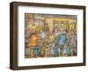 A Scene in a Seattle Skid Road Café-Ronald Ginther-Framed Giclee Print