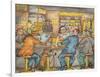 A Scene in a Seattle Skid Road Café-Ronald Ginther-Framed Giclee Print