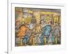 A Scene in a Seattle Skid Road Café-Ronald Ginther-Framed Giclee Print