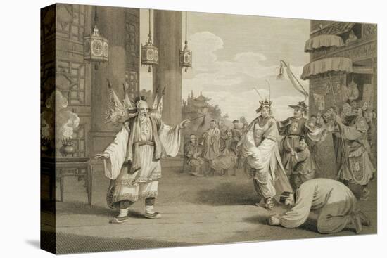 A Scene in an Historical Play Exhibited on the Chinese Stage, Engraved by James Heath-William Alexander-Stretched Canvas