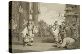 A Scene in an Historical Play Exhibited on the Chinese Stage, Engraved by James Heath-William Alexander-Stretched Canvas