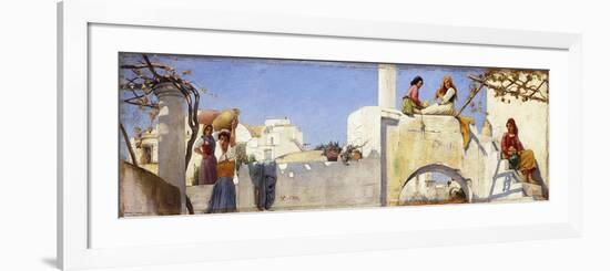 A Scene in Capri-Charles Caryl Coleman-Framed Premium Giclee Print