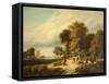 A Scene in Norfolk-Samuel David Colkett-Framed Stretched Canvas