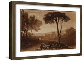 A Scene in the Campagna, 1812 (Etching & Mezzotint)-Joseph Mallord William Turner-Framed Giclee Print