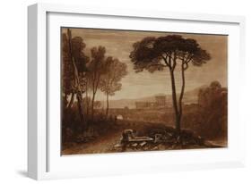 A Scene in the Campagna, 1812 (Etching & Mezzotint)-Joseph Mallord William Turner-Framed Giclee Print