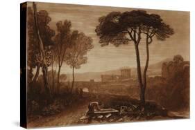 A Scene in the Campagna, 1812 (Etching & Mezzotint)-Joseph Mallord William Turner-Stretched Canvas