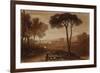 A Scene in the Campagna, 1812 (Etching & Mezzotint)-Joseph Mallord William Turner-Framed Giclee Print