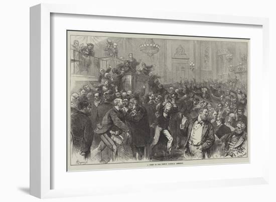 A Scene in the French National Assembly-Felix Regamey-Framed Giclee Print