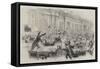 A Scene in the Hall of Representatives, Washington-Thomas Nast-Framed Stretched Canvas