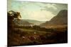 A Scene in the Lake District-Julius Caesar Ibbetson-Mounted Giclee Print