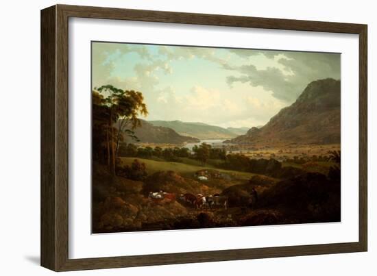 A Scene in the Lake District-Julius Caesar Ibbetson-Framed Giclee Print