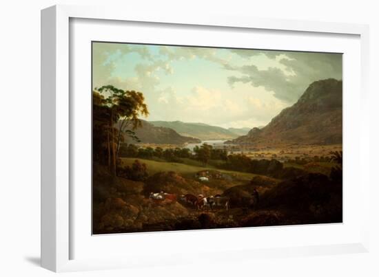 A Scene in the Lake District-Julius Caesar Ibbetson-Framed Giclee Print