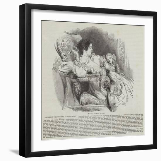 A Scene in the Nursery at Claremont-null-Framed Giclee Print