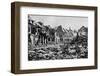 'A Scene of Desolation. - A Street in Peronne', 1919-War Office-Framed Photographic Print