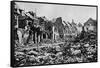 'A Scene of Desolation. - A Street in Peronne', 1919-War Office-Framed Stretched Canvas