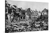 'A Scene of Desolation. - A Street in Peronne', 1919-War Office-Stretched Canvas