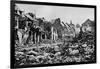 'A Scene of Desolation. - A Street in Peronne', 1919-War Office-Framed Photographic Print