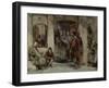 A Scene of Monastic Life, 1850 (W/C on Paper)-George Cattermole-Framed Giclee Print