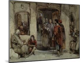 A Scene of Monastic Life, 1850 (W/C on Paper)-George Cattermole-Mounted Giclee Print