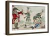 A Scene on the Frontiers as Practised by the Humane British and their Worthy Allies, Pub. 1812-William Charles-Framed Giclee Print