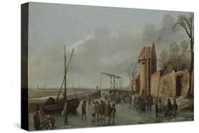 A Scene on the Ice, 1627-Jan Van Goyen-Stretched Canvas
