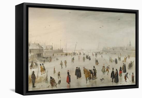 A Scene on the Ice, c.1625-Hendrik Avercamp-Framed Stretched Canvas