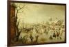 A Scene on the Ice, C.1630-Hendrick Avercamp-Framed Giclee Print